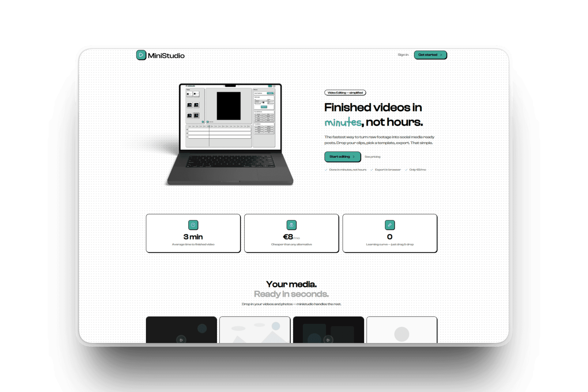 Image of Never finished video editor aiming for speed & simplicity with full authentication and account management using opensource better-auth
